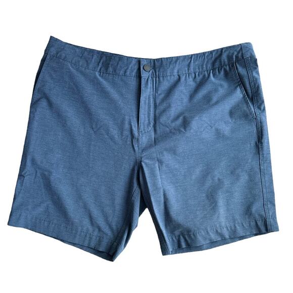 Men's Faherty All Day Shorts Sz 40 Blue Summer Spring Fall - Picture 1 of 10